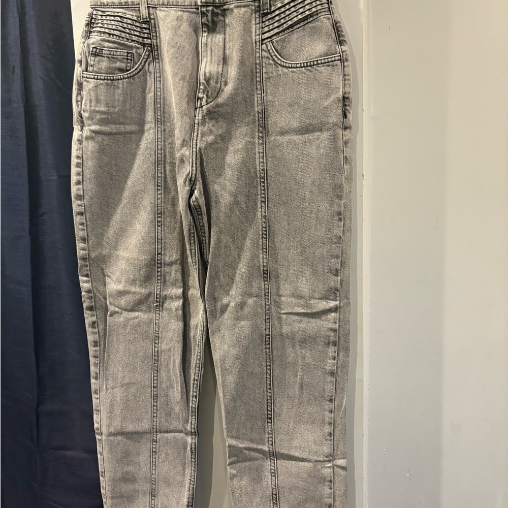 Forever 21 Gray High-Waisted Jeans